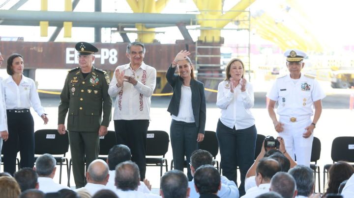 Acompaña Américo Villarreal a Claudia Sheinbaum en conmemoración de la Expropiación Petrolera