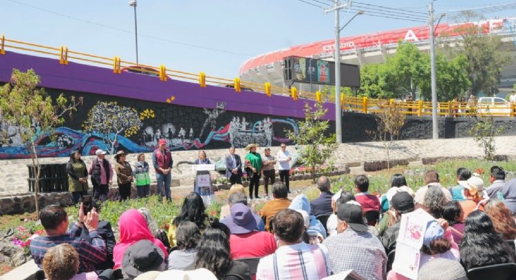 Inauguran el Jardín de Lluvia Coapan; busca aliviar escasez e inundaciones