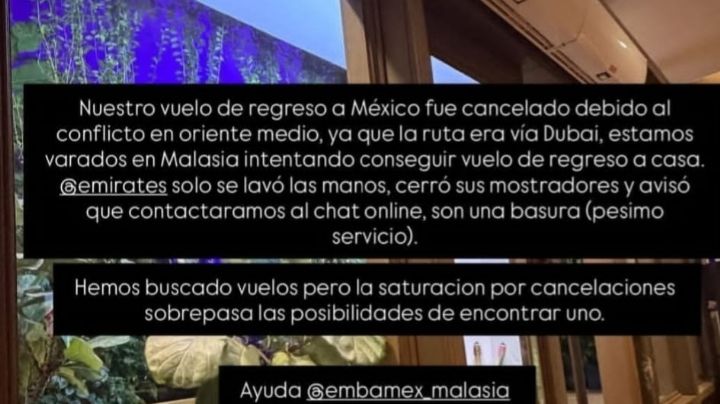 Pareja mexicana está varada en Kuala Lumpur por conflicto en Medio Oriente