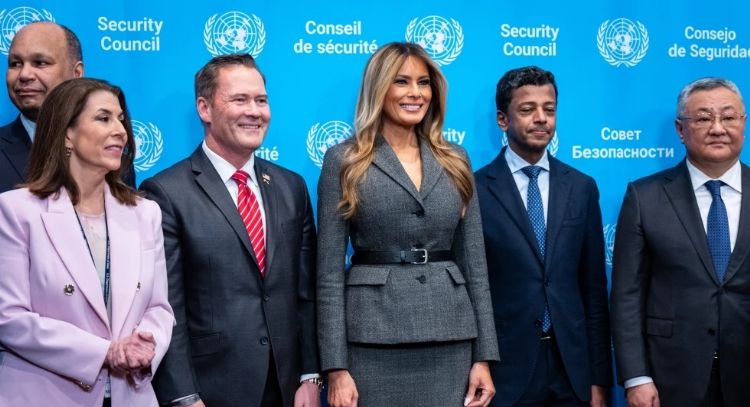 Melania Trump preside reunión de paz de la ONU sobre niños en conflicto tras ataque de EU a Irán