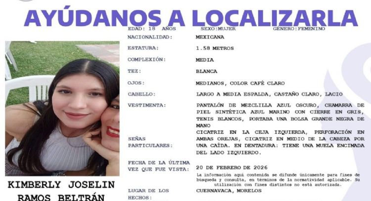 Localizan sin vida a Kimberly Ramos, estudiante de la UAEM, en inmediaciones del campus Chamilpa