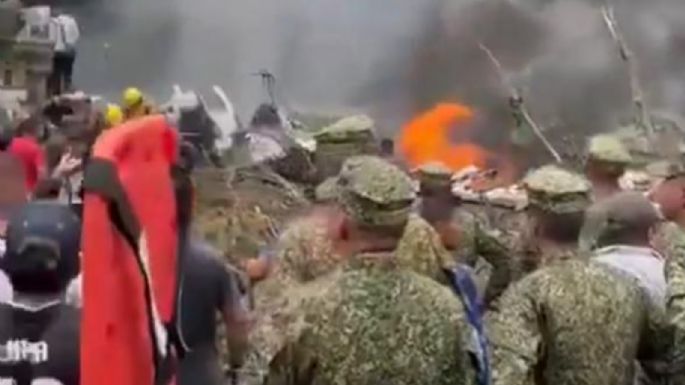 Se estrella avión militar en el suroeste de Colombia con 114 personas a bordo (Video)