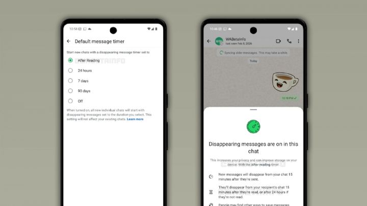 WhatsApp trabaja en los mensajes temporales que se autoeliminan tras leerlos