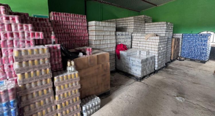 Decomisan en Guanajuato más de 170 mil latas de cerveza con valor aproximado de 3.3 mdp