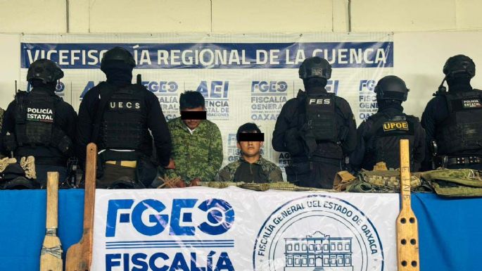 Capturan a dos presuntos integrantes de una célula delictiva que opera en Oaxaca y Veracruz