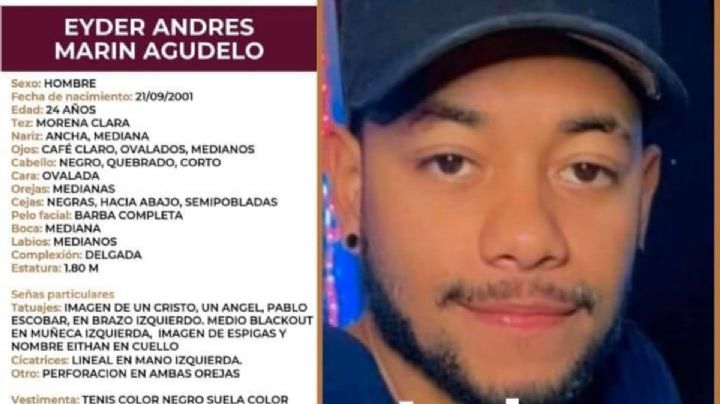 Buscan a Eyder Andrés, colombiano desaparecido desde hace 16 días en Baja California