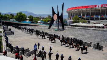 Despliegan operativo en el Estadio Banorte previo al partido México vs. Portugal (Fotogalería)
