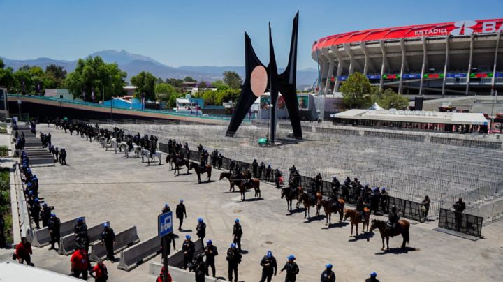 Despliegan operativo en el Estadio Banorte previo al partido México vs. Portugal (Fotogalería)