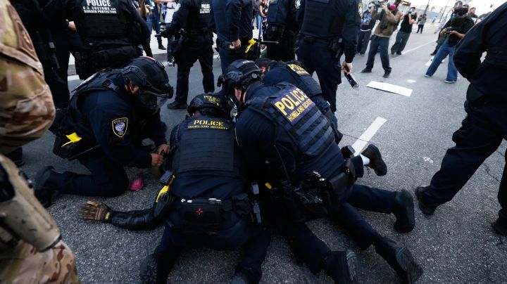 Arrestan a más de 70 personas durante la manifestación “No Kings” en Los Ángeles