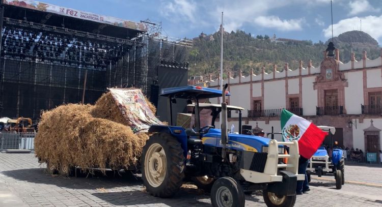 Productores de frijol realizaron bloqueo en arranque del Festival Cultural de Zacatecas