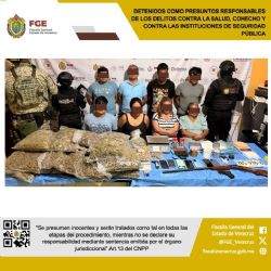 Caen ocho por venta de drogas en Tihuatlán, incluido el hermano de la delegada del Bienestar