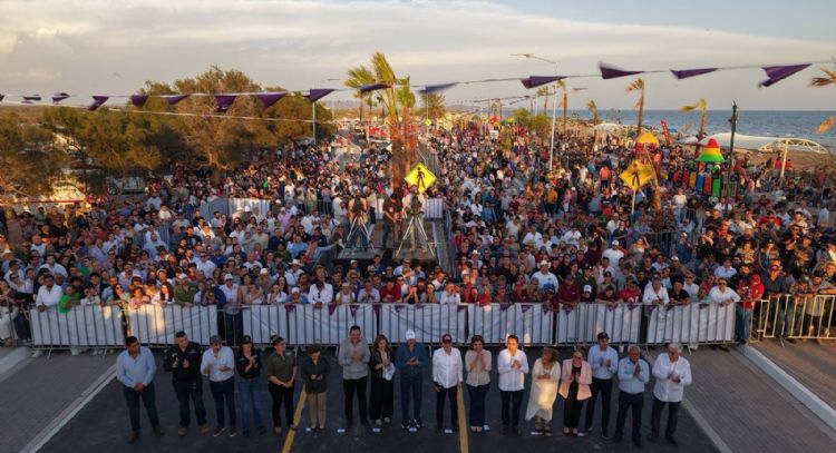 Inaugura Alfonso Durazo otro malecón turístico, ahora en Empalme