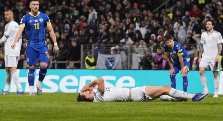 Italia se pierde su tercer Mundial consecutivo tras caer en tanda de penales con Bosnia en repechaje
