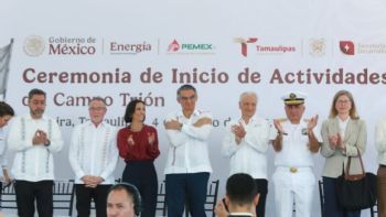 El futuro de Pemex está en Tamaulipas: arranca Campo Trión en Altamira