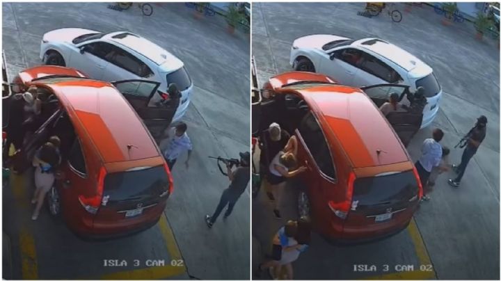 Sujetos armados despojan de su camioneta a familia en gasolinera de Tihuatlán, Veracruz (Video)