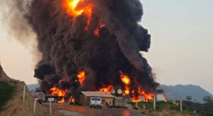 Reportan segundo incendio en el pozo exploratorio Krem-1 de Pemex en Las Choapas