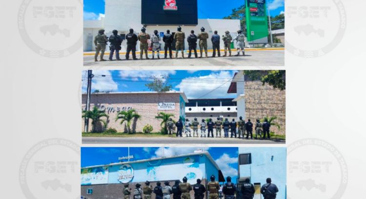 Catean en Centla gasolinera, plaza comercial y parque acuático en operativo contra La Barredora