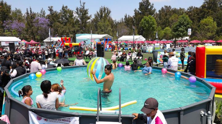 Inauguran el programa “Santo Chapuzón Vacacional” en la Utopía Magdalena Mixiuhca