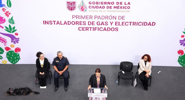 Brugada presenta padrón de instaladores certificados de gas y luz; se busca evitar incendios