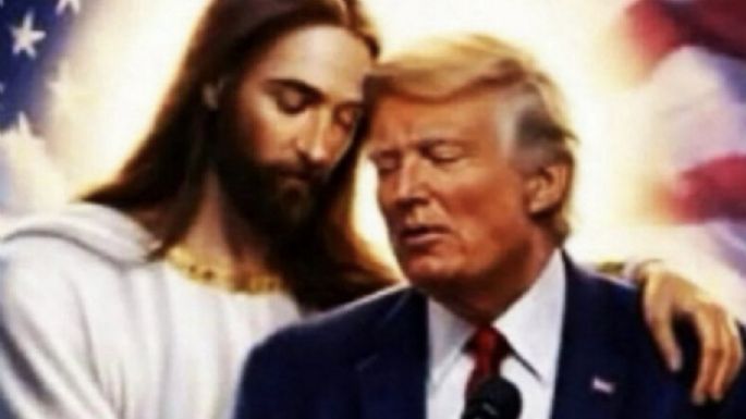 Trump publica imagen en la que Jesús lo abraza tras la polémica con el papa León XIV