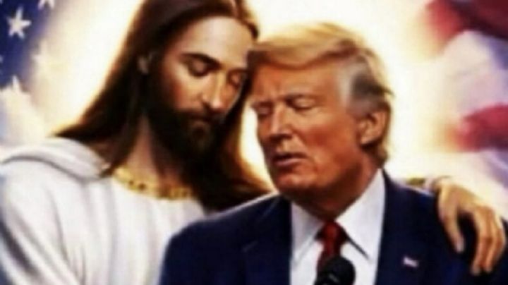 Trump publica imagen en la que Jesús lo abraza tras la polémica con el papa León XIV