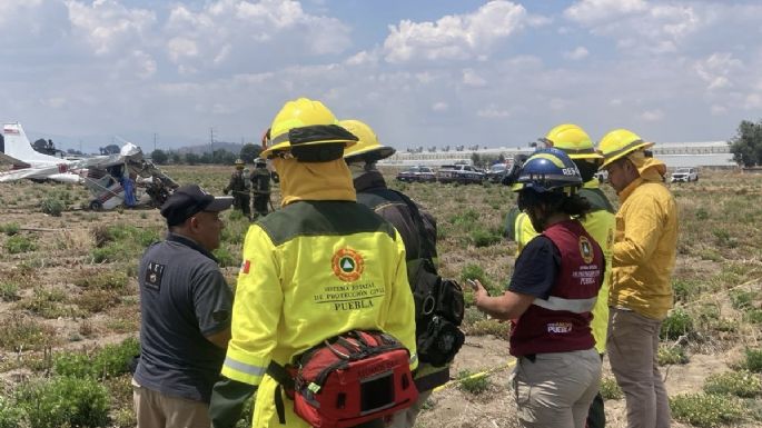 Se desploma avioneta en Huejotzingo, Puebla; hay cuatro muertos