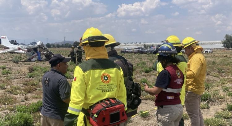 Se desploma avioneta en Huejotzingo, Puebla; hay cuatro muertos