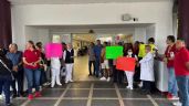 Foto ilustrativa de la nota titulada: Trabajadores del sector salud de Veracruz protestaron en 60 hospitales y centros de salud