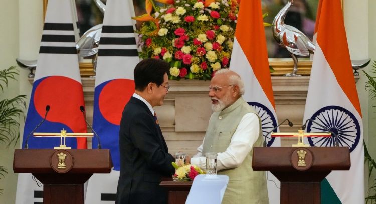 India y Corea del Sur acuerdan duplicar su comercio hasta alcanzar los 50 mil mdd en 2030