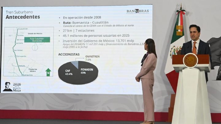 El Tren Suburbano pasa de manos privadas al gobierno y se llamará “Felipe Ángeles”: Sheinbaum