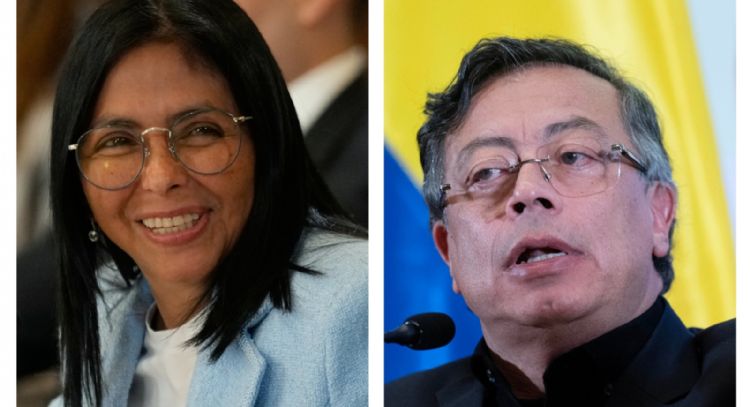 Delcy Rodríguez y Gustavo Petro se reúnen por primera vez con la figura de EU de fondo