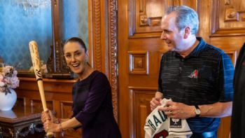 Sheinbaum recibe a directivos y jugadores de las Grandes Ligas