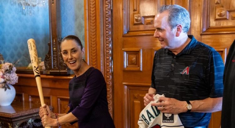 Sheinbaum recibe a directivos y jugadores de las Grandes Ligas