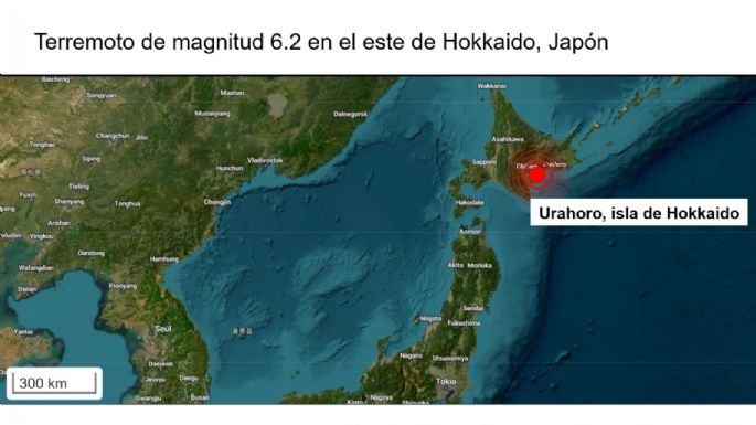 Terremoto de magnitud 6.2 sacude la isla japonesa de Hokkaido; descartan riesgo de tsunami