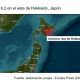 Terremoto de magnitud 6.2 sacude la isla japonesa de Hokkaido; descartan riesgo de tsunami