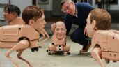 Foto ilustrativa de la nota titulada: Perros robot con cabezas de Musk y Zuckerberg recorren museo de Berlín en nueva muestra de arte