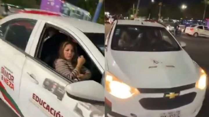 Funcionaria del Edomex presuntamente alcoholizada en vehículo oficial fue destituida (VIDEO)