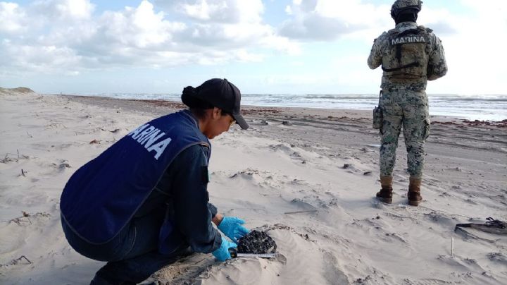 Han recolectado más de seis toneladas de hidrocarburos por derrame en playas tamaulipecas