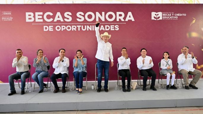 Disminuye en Sonora 13% la deserción escolar con programa de becas de Gobernador Durazo