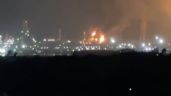 Foto ilustrativa de la nota titulada: Explosión en refinería de Pemex en Salinas Cruz, Oaxaca; seis personas lesionadas (Video)