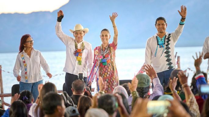 Gobernador Durazo y Presidenta Sheinbaum garantizan agua permanente en comunidades Seris