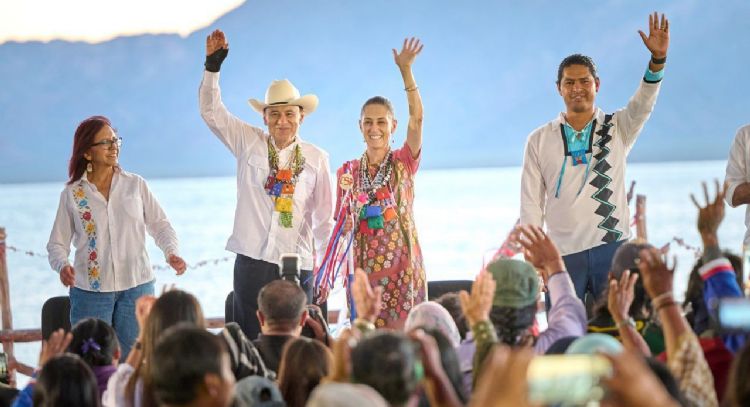 Gobernador Durazo y Presidenta Sheinbaum garantizan agua permanente en comunidades Seris