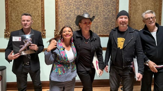 Clara Brugada “ajolotiza” a U2; los invita a tocar en el Zócalo de la CDMX (Video)