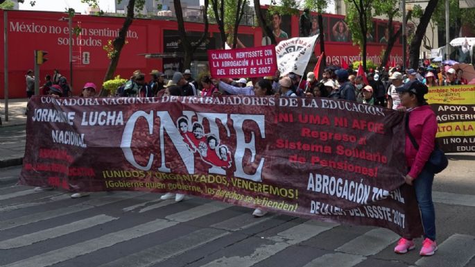 Esta es la ruta anunciada por la CNTE para la marcha del viernes en CDMX