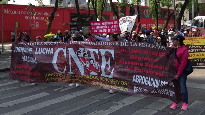 Esta es la ruta anunciada por la CNTE para la marcha del viernes en CDMX
