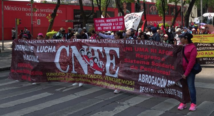 Esta es la ruta anunciada por la CNTE para la marcha del viernes en CDMX