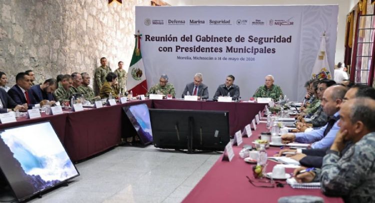 La extorsión, principal reclamo de alcaldes de Michoacán en reunión con García Harfuch