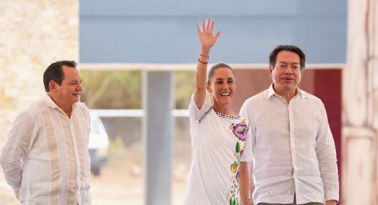 Ningún gobierno frenará la Cuarta Transformación: Sheinbaum en su gira por Yucatán