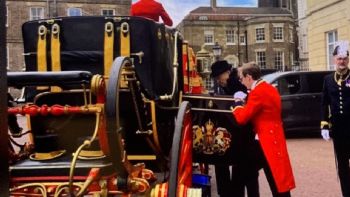 Exhiben a Gertz durante un desfile real en Londres; lo critican en redes