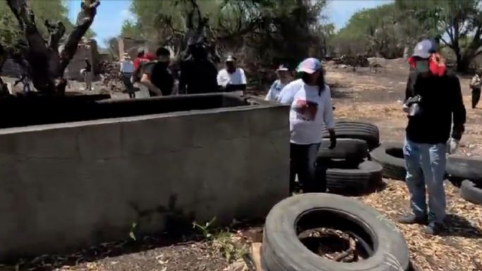 Madres buscadoras descubren crematorio clandestino y restos calcinados en Lagos de Moreno